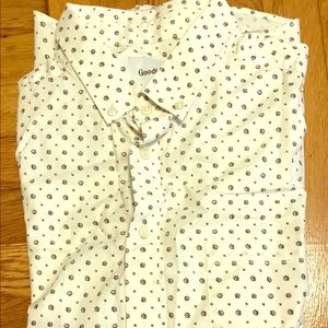 Goodfellow & Co White and Blue Button Down Shirt